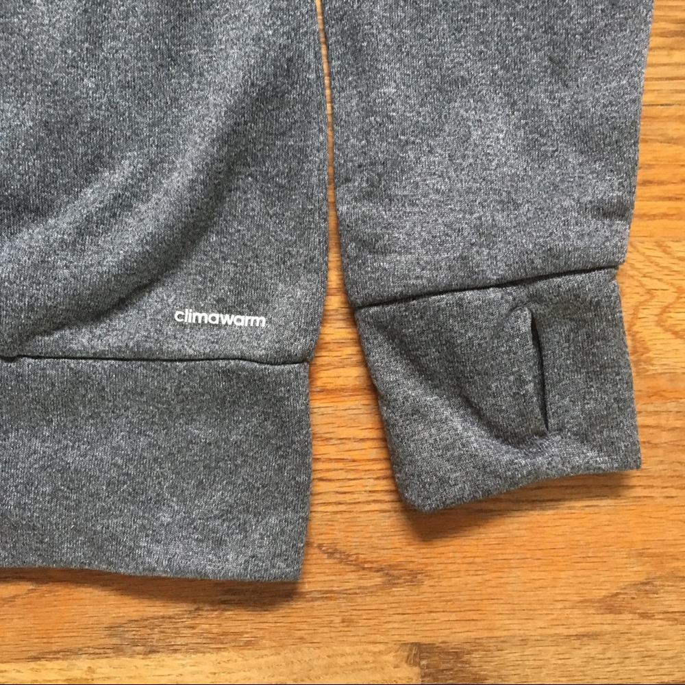adidas Ultimate Hoodie Dark Grey & Pink Size Small - Picture 7 of 7